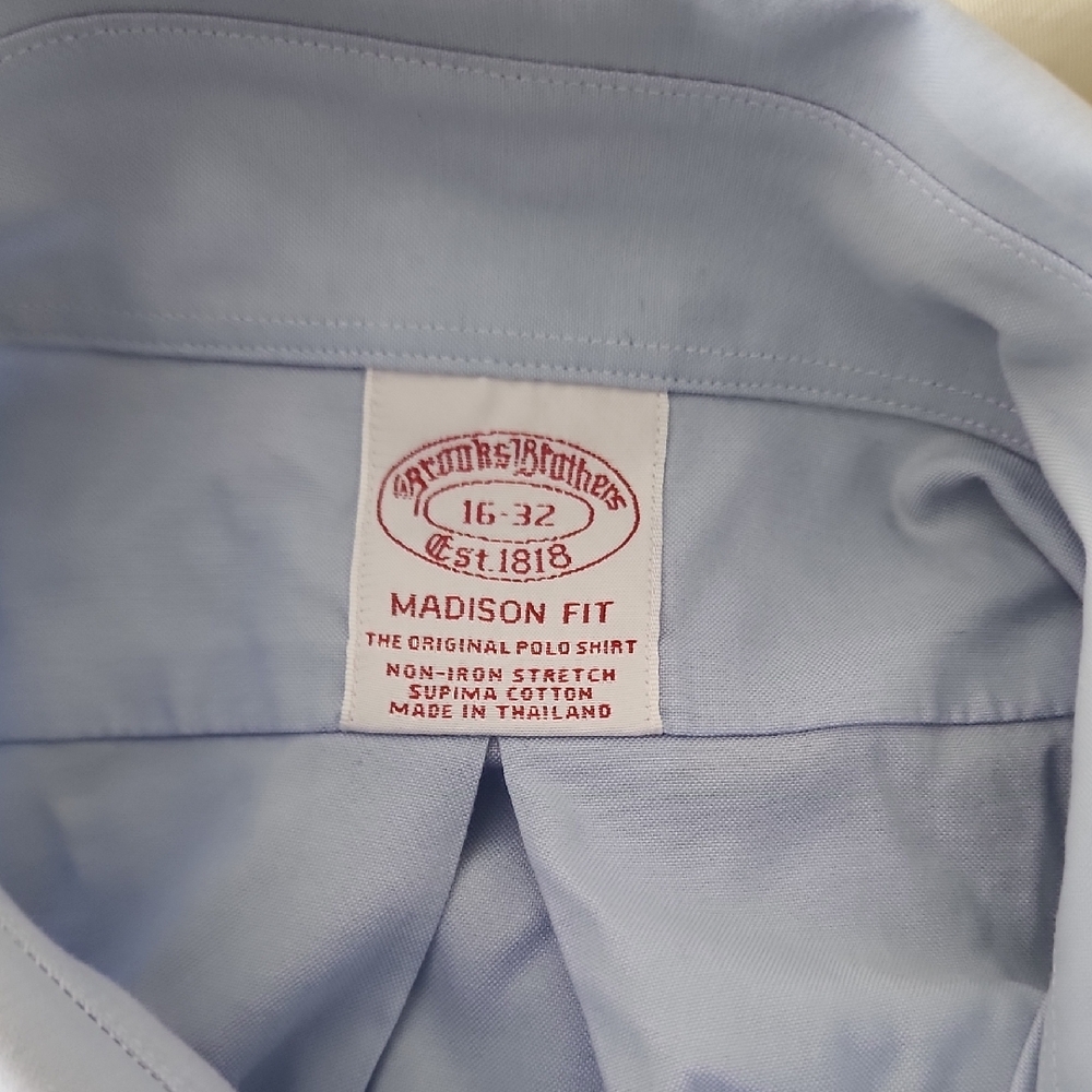 Brooks Brothers Sky Blue Madison Fit Polo